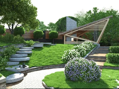 Дизайн площадки перед домом на даче (75 фото) » НА ДАЧЕ ФОТО