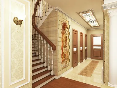 Современные идеи дизайна коридора в частном доме | Интерьерро | Дзен