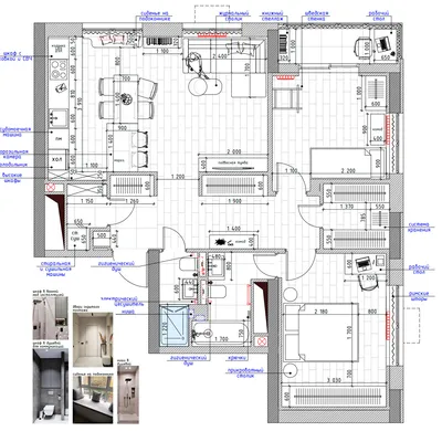Технический дизайн-проект квартиры за 1500р/м2 от студии RemPlanner |  Пример комплекта чертежей, преимущества, стоимость, акции, отзывы