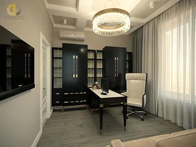Кабинет – дизайн интерьера домашнего кабинета в квартире, частном доме,  проекты для мужчин, женщин