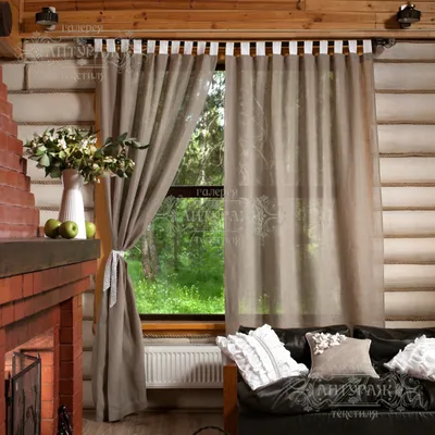 Шторы для дачи: модные короткие занавески для маленьких окон спальни  деревянного дачного дома, советы по выбору и сочетанию в интерьере
