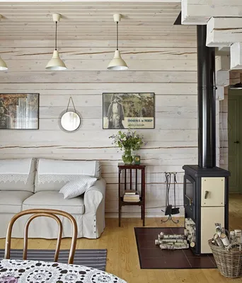 Дизайн интерьера дачной комнаты в деревянном доме