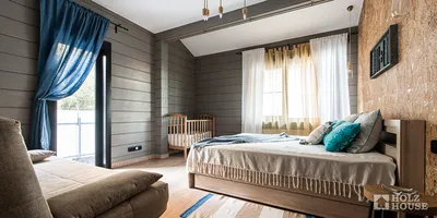 Интерьер спальни в деревянном доме (16 фото), дизайн спальни в деревянном  доме из бруса | Houzz Россия