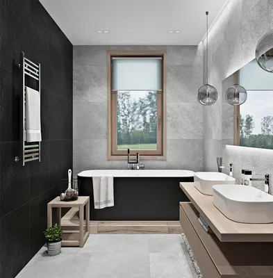 Дизайн-проекты и фото интерьера ванных комнат