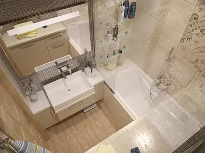 Ремонт в маленькой ванной комнате в Санкт Петербурге, цена отделки  небольшой ванны