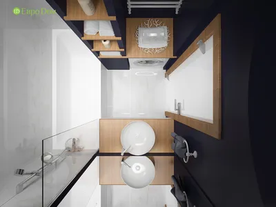 Дизайн ванной комнаты и туалета в панельном доме (70 фото) - красивые  картинки и HD фото