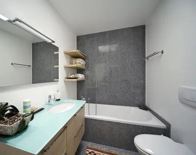 Ванная комната из пластиковых панелей: дизайн и отделка - 24 фото
