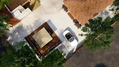 Ландшафтный дизайн вокруг своего дома…» — создано в Шедевруме