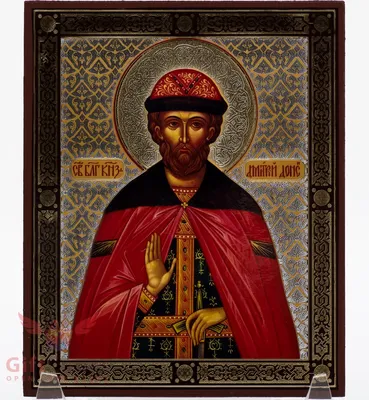 Дмитрий Донской купить резную икону святого благоверного князя из массива  ясеня в мастерской Рассвет