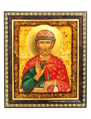 Икона Димитрий ( Дмитрий) Донской Святой Благоверный Князь Арт.2120,  готовая и под заказ, купить в мастерской Наследие