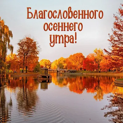 🌞 С добрым осенним утром! 🍁 | Поздравления, пожелания, открытки! |  ВКонтакте