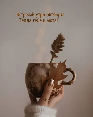 Картинки с надписью - Октябрь за окном... Доброе утро!.