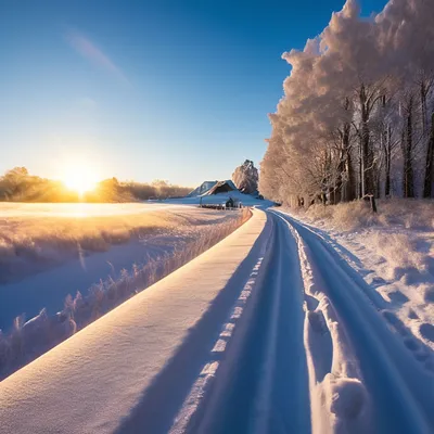 Доброе утро картинки красивые снег - 66 фото
