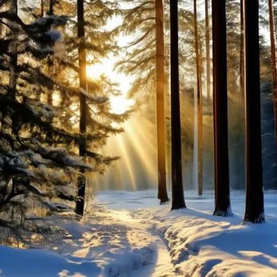 Доброе утро у пруда с деревьями и землей, покрытой снегом Стоковое Фото -  изображение насчитывающей небо, зеленый: 166140494