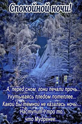 🌙Доброй зимней ночи, друзья! 🛏Пусть спится сладко и пусть приснится  чудесный сон. 💥Во сне решается много сложных проблем! Так что… | Instagram