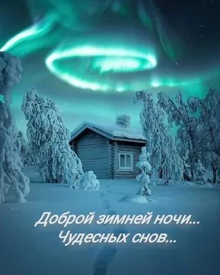 Картинка: Спокойной зимней ночи! Прекрасных сновидений!
