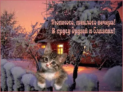 Картинки открытки зимний вечер (33 фото) » Красивые картинки, поздравления  и пожелания - Lubok.club
