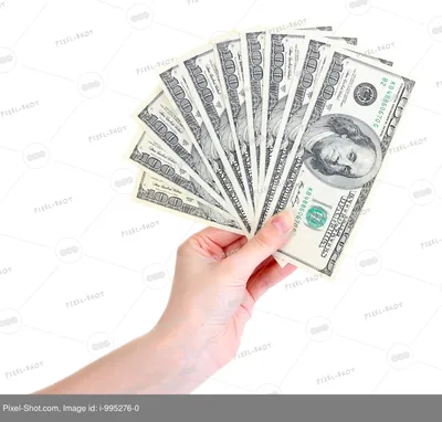 WebP фото Доллары в руках для сайта