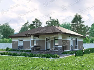 Дом из кирпича 120 кв м. п.Хомутово, Иркутский район. — проект дома с  планировкой, фото - строительная компания \"Свой дом\"