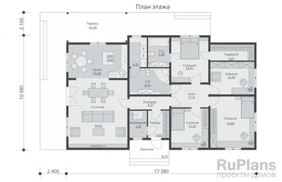 Проект дома до 200 м 12 на 12 - Дом от 150 до 200 кв м 12х12 в Казахстане