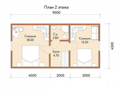 Проект двухэтажного дома 6х9 с отличной планировкой: фото коттеджа 6 на 9