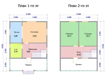 Одноэтажный дом 6 на 9,5 | Планировка 48 квадратов | Каркасный дом |  Честная стройка 18+ - YouTube