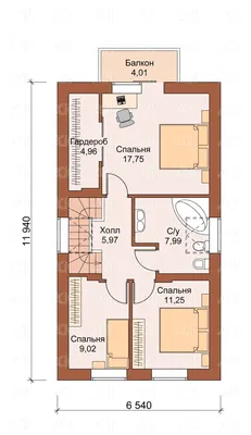 Планировка дома 8 на 9: одноэтажный, мансардный и двухэтажный проекты  Планировка одноэтажного дома с террасой | Планировка дома, Планировки,  Проекты домов