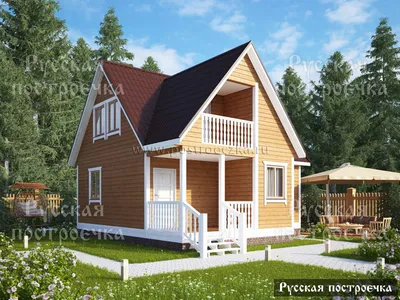 Строительство дачных домов: каркасный дачный дом 6 на 8, цены и планировки
