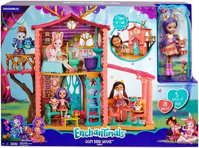 Enchantimals гигантский городской домик и игровой набор для кафе HHC18 для  девочки, детский большой кукольный домик, Быстрая и бесплатная доставка |  AliExpress