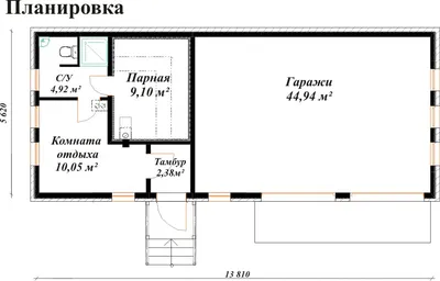 Проект: Двухэтажный дом с баней под одной крышей. 108,5 м2 – цена,  планировка, комплектация