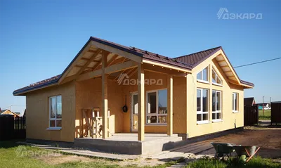 Строительство одноэтажного дома по технологии 3D каркас | СК ДЭКАРД  строительство под ключ каркасных домов Премиум класса | Дзен