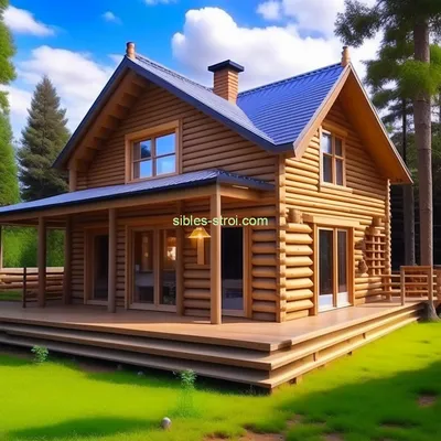 Уникальный трехуровневый дом из массива кедра | Деревянная архитектура |  Журнал «Деревянные дома»