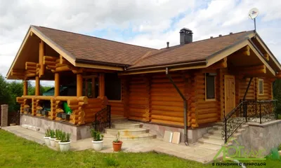 Дома из оцилиндрованного бревна под ключ по хорошей цене Киев