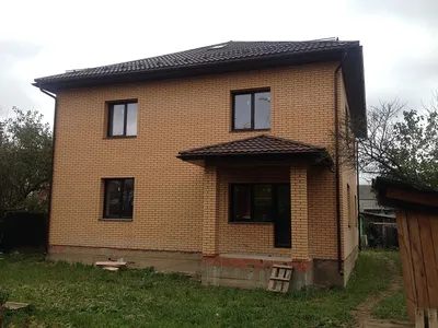 Дом из блоков со вторым этажом из клееного бруса, проект «Альпы» — купить в  Минске, Беларусь, 290 м²