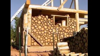 Cordwood Homes and Barns | Cordwood homes, Log cabin house, Cabin homes