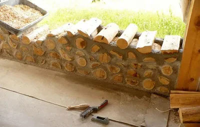 Как построить дом из дров своими руками - YouTube