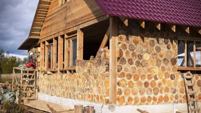 Здания из дров: технология, плюсы и минусы, проекты домов из глиночурки |  Baltija.eu