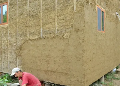 Thatch дома глины самана стоковое фото. изображение насчитывающей  национально - 14436972