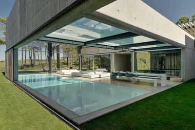 Дом из бетона, стекла и стали: индустриальная изысканность