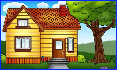 Дома.Домики. | House illustration, House cartoon, House vector