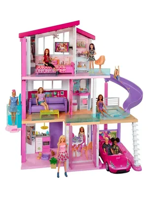 Дом Barbie с мебелью и аксессуарами HCD47 купить по цене 5399 ₽ в  интернет-магазине Детский мир
