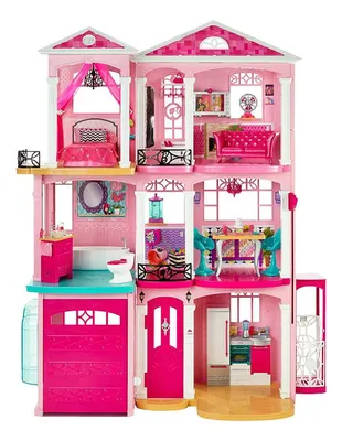 Набор игровой для кукол Barbie Дом мечты трехэтажный с лифтом и бассейном  Barbie 8072532 купить в интернет-магазине Wildberries