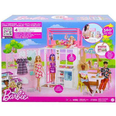 Barbie Vacation House Playset Дом для куклы HCD50 / BabyBest.lv