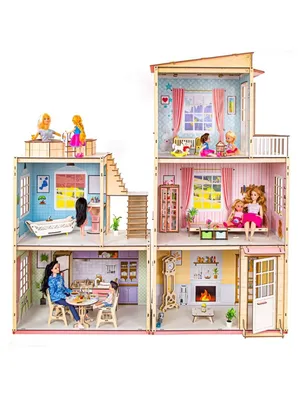 Купить куклы Barbie Mattel Дом с мебелью и аксессуарами HCD47, цены на  Мегамаркет