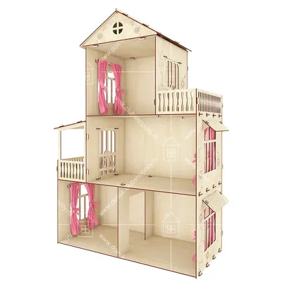 Дом для куклы двухэтажный с аксессуарами 1000133972 купить от 1422 руб. в  каталоге кукольные домики в разделе детские игрушки и игры  интернет-магазина, заказать с доставкой по Москве и России