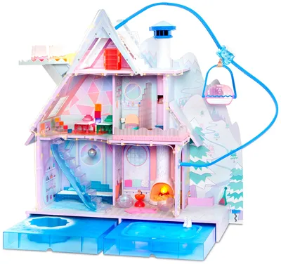 Универсальный домик для кукол \"Королевский\" Seva Kids для Барби, Lol,  трехэтажный
