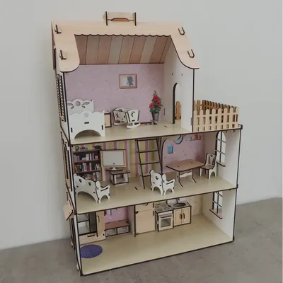 Купить \"Королевский\" Seva Kids домик для кукол LOL/OMG/Барби на 6 комнат
