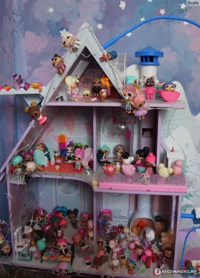 Кукольный дом из дерева для кукол ЛОЛ с набором мебели – купить кукольный  домик с мебелью | Цена | Украина