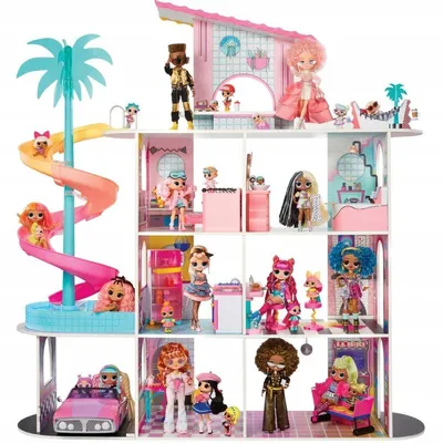 Купить кукольный домик L.O.L. Surprise Дом Зимнее Шале 562207, цены на  Мегамаркет