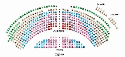 Московский международный дом музыки. Схемы залов